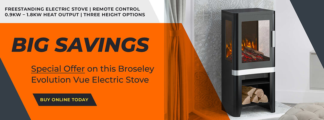 Big Savings Offer Broseley Evolution Vue Electric Stove